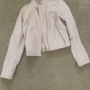 Levi’s Women's Light Pink Leather Jacket